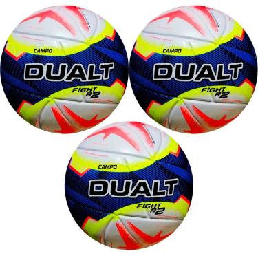 Imagem de Kit 03 Bola De Futebol Campo Dualt Fight R2 Techfusion