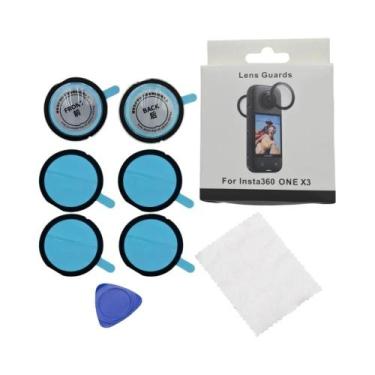 Imagem de Protetor De Lente Dupla Para Insta360 X3, Capa Protetora Adesiva À Pro