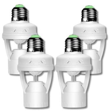 Imagem de KIT Sensor De Presença Com Fotocélula Para Lâmpada Soquete - Genérico,