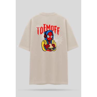Imagem de Camiseta Oversized Homem-Aranha - Off White-Masculino