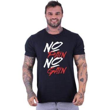 Imagem de Camiseta Tradicional Manga Curta MXD Conceito No Pain No Gain-Masculino