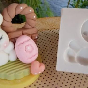 Imagem de Molde Silicone Páscoa Coelho de Braços Abertos