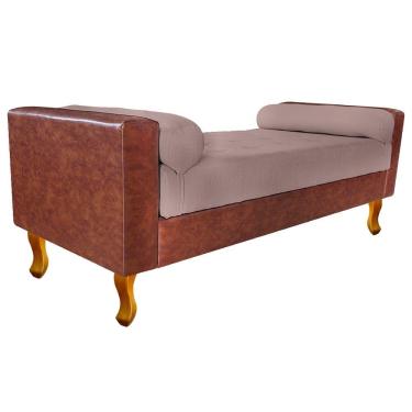 Imagem de Recamier Félix King Size 195cm Linho Rosê