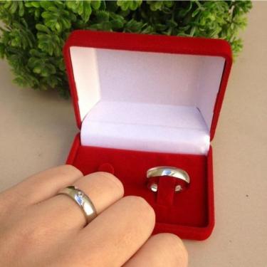 Imagem de Par De Alianças 5Mm Aço Inox