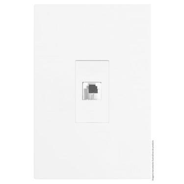 Imagem de Conjunto Rj45 Cat6 Internet Vertical 4X2 Satin Brs12376-5Br