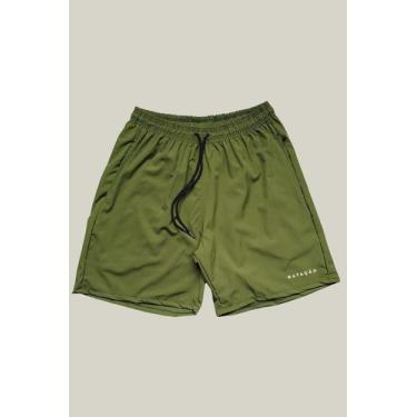 Imagem de Shorts Masculino Elastano Premium WSS Natação, G, Verde militar