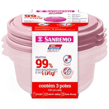 Imagem de Conjunto 3 potes Plástico UltraProtect 530ml seguro Praticidade vedaçã