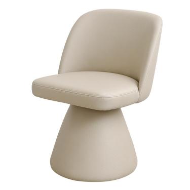 Imagem de Cadeira De Jantar Base Giratória Liz Corano Off White - Nexta Casa