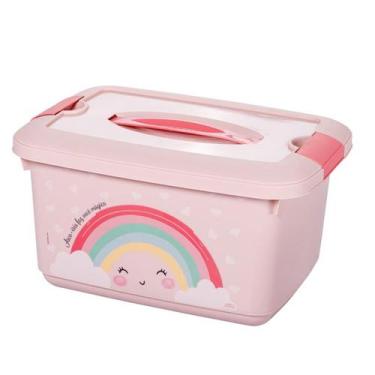 Imagem de Caixa Organizadora Infantil Com Alça Decorada 5,2 L Menina Plasútil, A