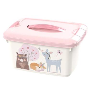 Imagem de Caixa Organizadora Infantil Com Alça Decorada 5,2 L Menina Plasútil, B