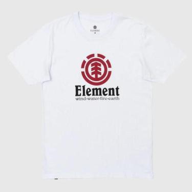 Imagem de Camiseta Element Vertical WT25 Masculina Branco, G, Branco