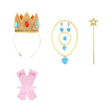 Imagem de Peruca Amarela De Princesa Longa E Ondulada Para Halloween E Festas De