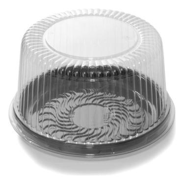 Imagem de Embalagem Para Bolo E Torta B32 Alta Preto Com 10 Un.