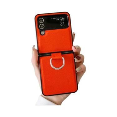 Imagem de Capa Traseira De Plástico Rígido Em Couro PU De Luxo Para Samsung Gala