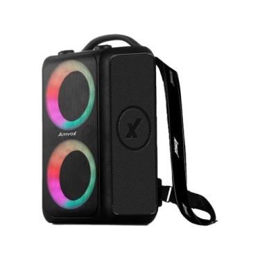 Imagem de Caixa Amplificada Bluetooth Amvox ACA 600 Bagvox Black - Bivolt, Preto