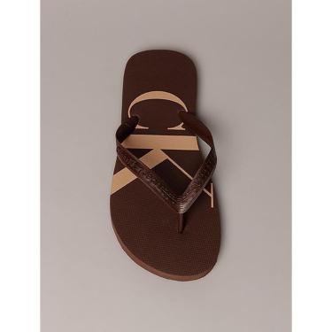 Imagem de Chinelo Calvin Klein Jeans Logo Corrido Ck Marrom-Masculino