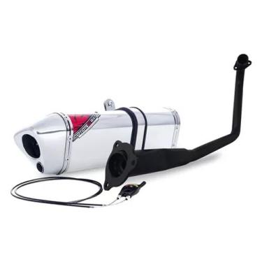 Imagem de Escape / Ponteira Coyote Modelo TRS 2 Way + Mais em Alumínio - Fluo 12