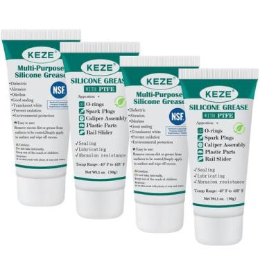 Imagem de Tubo de graxa de silicone KEZE PTFE, lubrificante sintético de 30 ml, 