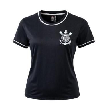 Imagem de Camisa Corinthians Arte Dark - Feminino Tamanho:GGCor:Preto, GG, Preto