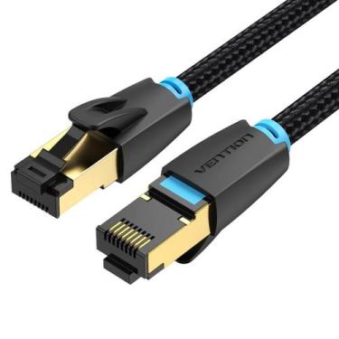 Imagem de Cabo De Rede Cat8 Rj45 40gbps 2000mhz 50cm 0,5 Metro Vention - Bbacome