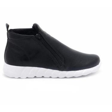 Imagem de Bota Feminina Casual Cano Baixo Preto Napa 970081 - Piccadilly, Pto bc