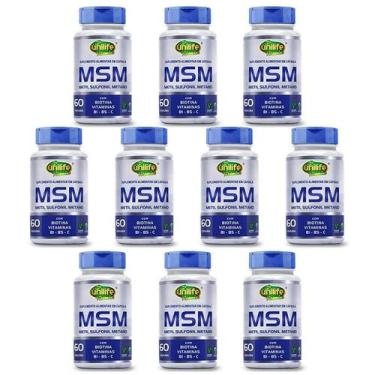 Imagem de Msm metilsulfonilmetano vitaminas biotina b1 b5 vitamina c 60 caps uni