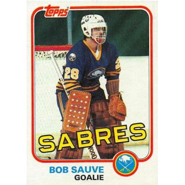 Imagem de Cartão de hóquei Topps 1981-82 Bob Sauve Sabres VG - Marca Própria