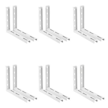 Imagem de 06 pares suporte ar condicionado 18.000 22.000 24.000 500mm - SM STEEL