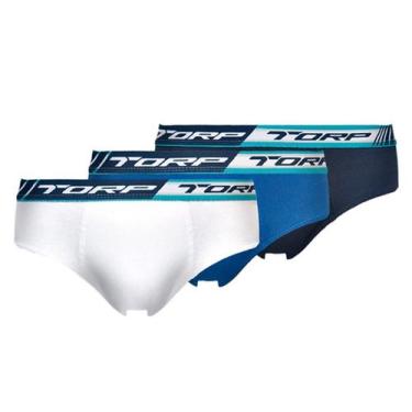 Imagem de Kit Com 3 Cuecas Slip Algodão Infanto Juvenil P Ao G - Torp, P(6 a 8 a