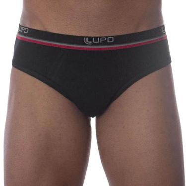 Imagem de Kit Com 2 Cuecas Slip Em Algodão Lupo, P, Preto, Cinza