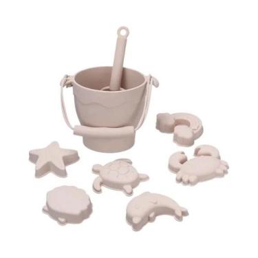 Imagem de Conjunto de Brinquedos de Praia de Silicone Ecológico para Crianças - 