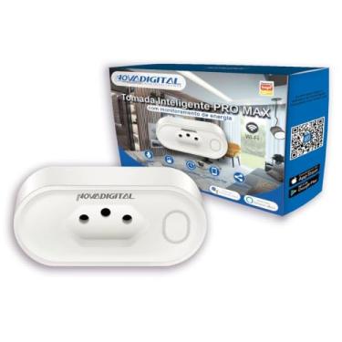 Imagem de Tomada Inteligente Wi-Fi 20A App Alexa Google 3 Pinos Com Medidor De Consumo NovaDigital WK-BR PRO MAX