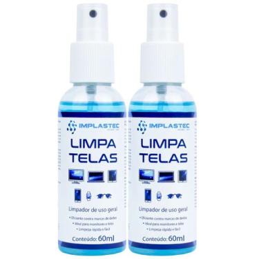 Imagem de Kit 2 Limpa Telas 60ml Led Plasma Lcd iPod iPad Tvs Monitores Celulare