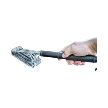 Imagem de Escova De Limpeza Para Churrasqueira 3 Em 1 Em Aço Inoxidável, Ferrame