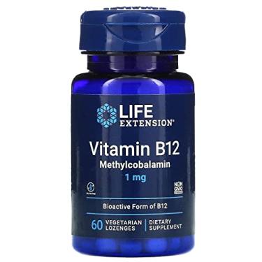 Imagem de Life Extension Pastilhas de metilcobalamina dissolvida na boca, 60 LOZ 1 mg (pacote com 2)