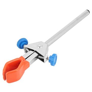 Imagem de ASHATA Braçadeira de laboratório de 2 dedos, instrumento de laboratório, braçadeira de frasco químico, aço inoxidável, retorta, tubo de ensaio, retorta, laboratórios, retorta de grampo