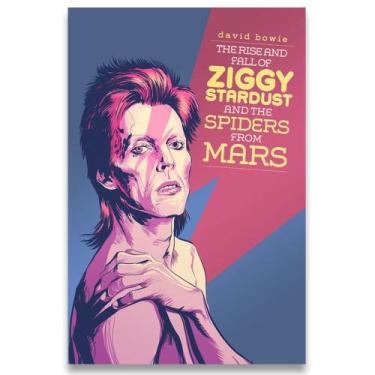 Imagem de Poster Decorativo 42cm X 30cm A3 Brilhante David Bowie - Bd Net Collec