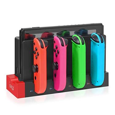 Imagem de Charging Dock Compatible with Nintendo Switch & OLED Model Joycons, Joycon Controller Charger Dock Station for Charges up to 4pcs Joypad, Charging Stand Station for Nintendo Switch/OLED Model