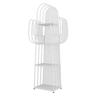 Imagem de KIZQYN Estante interessante estante de 4 camadas do chão ao teto, moldura de ferro forjado de metal durável, suporte de exibição de livro de fotos infantil, prateleira doméstica, estante de livros de fotos de 59 polegadas de altura (cor: ouro)