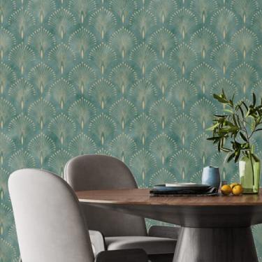 Imagem de Papel de Parede Texturizado Adesivo Lavável Vintage Gold