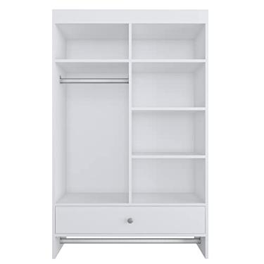 Imagem de Armário Suspenso com Gaveta 5 Nichos KD1695 Branco