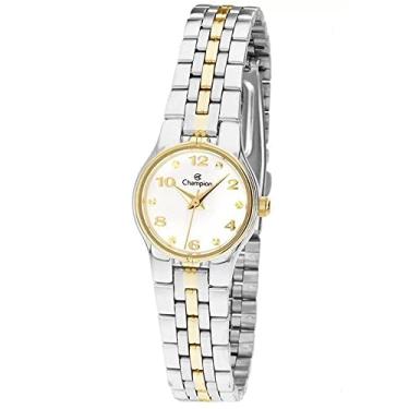 Imagem de Relógio CHAMPION feminino dourado prata pequeno CH25141B
