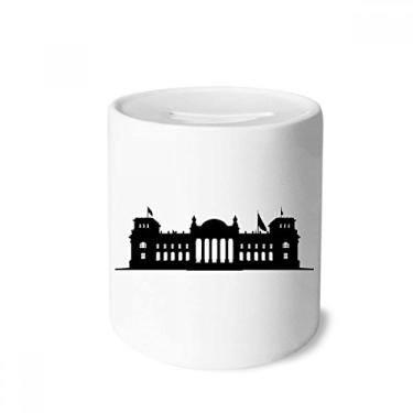 Imagem de DIYthinker Porta-moedas de cerâmica em Berlim Reichstag da Alemanha, presente de cofrinho