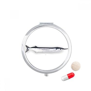 Imagem de Porta-comprimido fino Ocean Fish Fresh Caixa de armazenamento de remédios