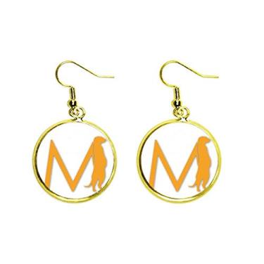 Imagem de Mouse Look Watch Enemy Art Deco Presente Fashion Orelha Pendente Dourado Brinco Joia Feminina