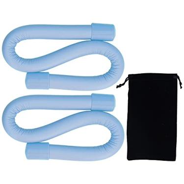 Imagem de Pulseira Fitness Resistência Pulseira Ajustável de Pulso e Tornozelo Anel de Treinamento Adequado para Pilates/Yoga/Boxe/Ginástica (Modelo Azul (340g2)/Par)