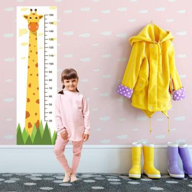 Imagem de Régua De Crescimento Infantil Adesivo De Parede Girafa