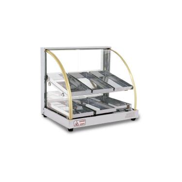 Imagem de Estufa Vitrine Curva Dupla para Salgado 6 bandejas W6BD Titã