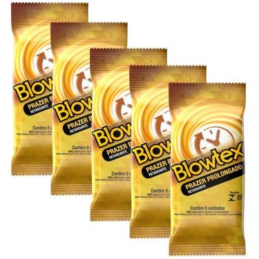 Imagem de Kit com 30 Preservativo Blowtex Retardante c/ 6 Un Cada