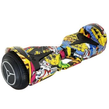 Imagem de Hoverboard Skate Elétrico 6.5 Led Bluetooth 6'5 - Gelo Fogo Galaxia Ro